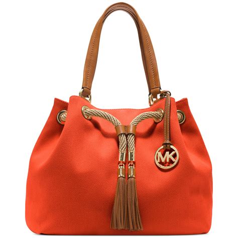 orange handbags michael kors|Michael Kors orange tote.